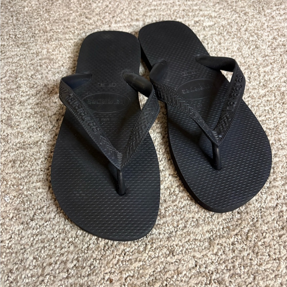 Havaianas Classic Black Flip Flops